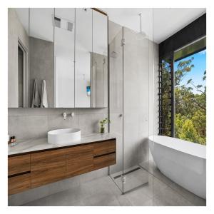 Apartment Bathroom Vanity Combo with Mirror Customized Waterproof Modern