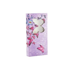 Custom Size Accepted Cardboard Butterfly Empty Eyelash Box Container With Clear