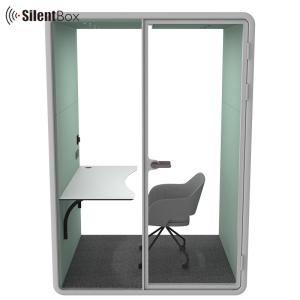 Modern Movable Silent Booth with 4000K Lighting STC30dB Soundproof and RT0.75s