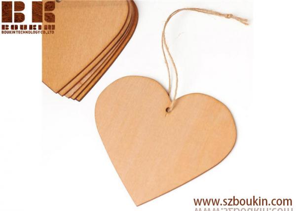 Quality Unfinished Wood Laser Cut Heart Ornaments Christmas tree ornaments Holidays Gift Ornament wholesale