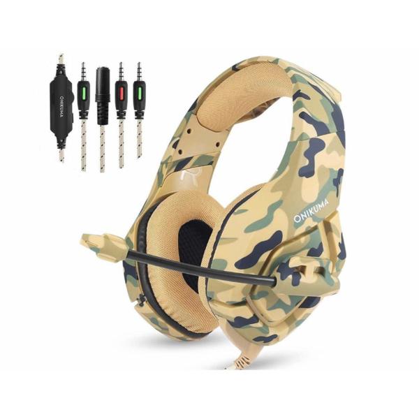 50mm 100mA ONIKUMA K1b Camouflage Gaming Headset