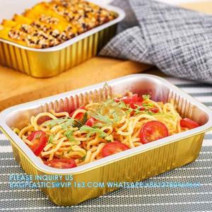 580ml/1.25LB., Sturdy Aluminum Foil Pans With Lids For Cooking, Baking,