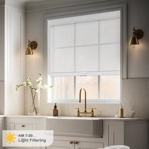 Thick Pattern 5% Openness 2X2 Roller Up Solar Screen Fabrics For Window