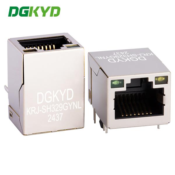 Quality Shielded 1000BASE RJ45 Network Interface Gigabit RJ45 with Filter Network Port Socket  KRJ-SH329GYNL wholesale