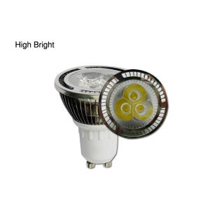 Energy Saving 3W 3700 - 5000K IP20 AC 90 - 240V GU10 LED Spot Light Bulb For