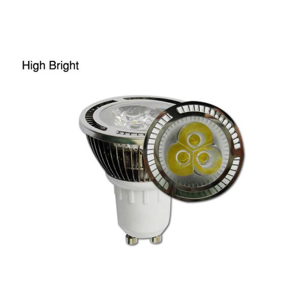 Energy Saving 3W 3700 - 5000K IP20 AC 90 - 240V GU10 LED Spot Light Bulb For