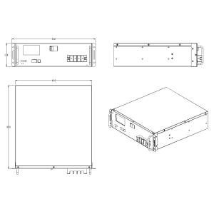 51.2V 100A Stackable Lithium Battery Rack Mount For Household