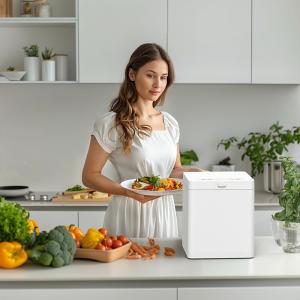 Biological Food Waste Composter Eco Friendly With Air Switch Control