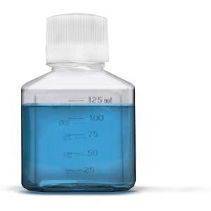 Scientific 125 Ml Plastic Reagent Bottle 6-Pack Laboratory Chemical Storage -