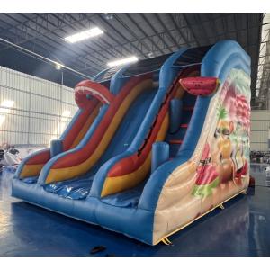 0.55mm PVC Commercial Inflatable Water Slides Renting Inflatable Slides
