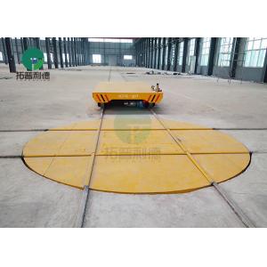 Motorized Industrial Turntable On Cross Rails For Mold Transfer Trolley