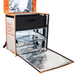 400D PU Insulated Catering Bags Polyester Waterproof Pizza Thermal Insulated