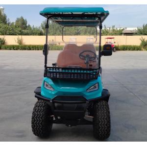 Four-Seater Pointed Blue Electric Golf Cart With Customizable Seats And Colors Available OEM And ODM