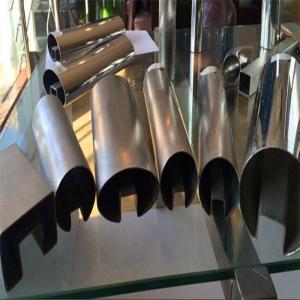 China 304 316 Satin polished Stainless Steel Balustrade pipe With Channel Tubing and piping on sale