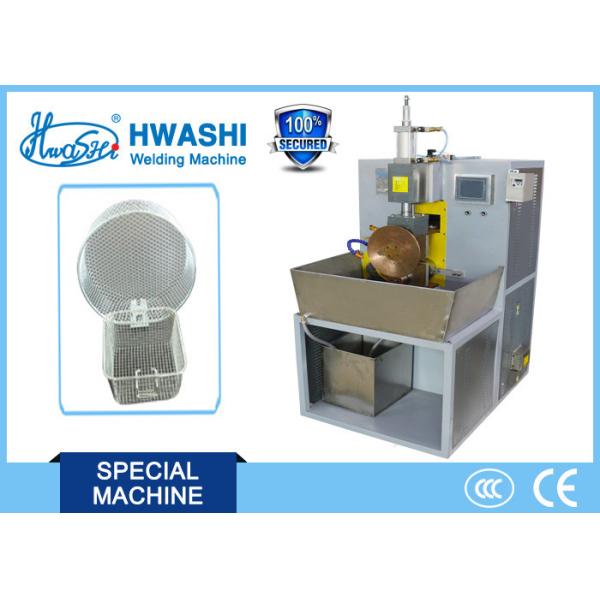 Quality Fry Basket Wire Seam / Rolling Automatic Welding Machine , Wire Basket Spot Welding Machine wholesale