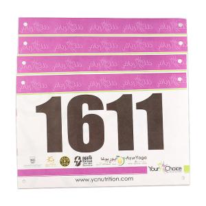 Tear Resistant Race Bib Numbers Durable Blue Marathon Running Tags Waterproof