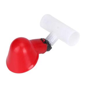 Plastic PP Tee Water Drinking Dispenser Heat Resistance For Quail Pigeon