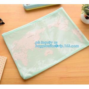 resealable clear vinyl pvc silder promotional zipper bag, Pen Bag with Slider