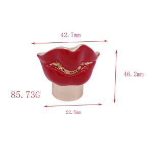 Customize Size Zamak Perfume Cap Closures Zamac Cap Mouth Lip Shape for 15mm