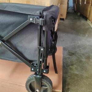 Black Pull Along Folding Trolley Garden Picnic