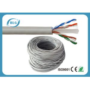 8 Cores 4 Pairs LAN Ethernet Cable Cat 6 Network White Blue Grey PVC Jacket 1000FT