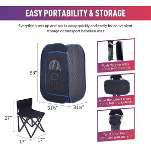 Modern Portable Sauna for Home Office and Travel Home Sauna for Dry Spa and