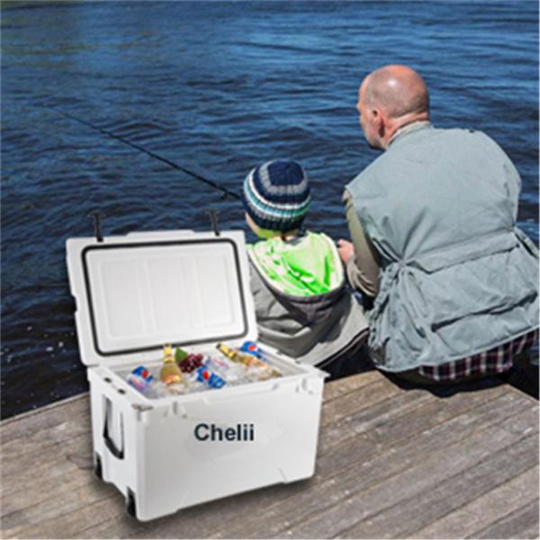 Quality Outdoor Hiking 63QT Ice Box Cooler Fishing 71cm Camping Rotomolded wholesale