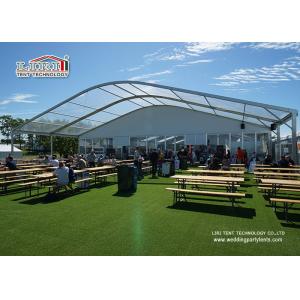 Solid Wall Outdoor Party Tents Aluminum Structure 25m Width Clear Span