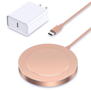 Fast Charging Cable Included Mag-Safe iPhone Magnetic Charging Pad for Wireless
