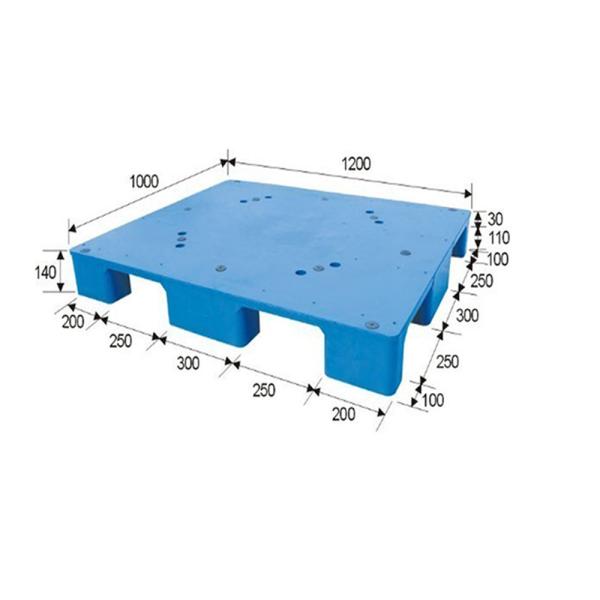 Quality Single Side Nestable Plastic Pallet 120*120cm Polyethylene Plastic Skids wholesale