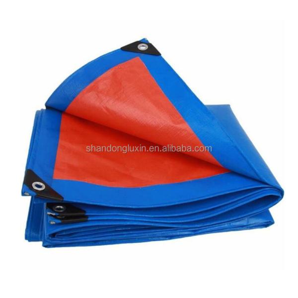 Quality Blue PE Tarpaulin Water Resistant and Top Performance with 6*6-16*16 Density wholesale