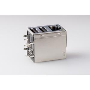 Female Dual RJ45 USB Connector 2.0 Ethernet 10 / 100 Base -T / Shield / Led