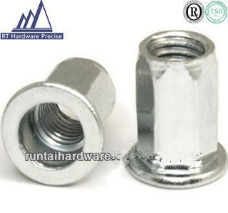 Quality Flat Head Tubular Rivet , Inside & Outside Hexagon Threaded Insert Nuts wholesale