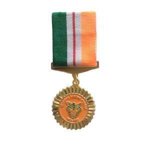 Custom Commemorative Souvenir Medals Woven Polyester Nylon Medal Ribbon