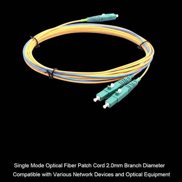 Single Mode Optical Fiber Patch Cord 2.0mm Branch Diameter Compatible with