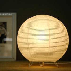 Nordic Paper Lantern Table Lamp Japanese Style Modern Living Study Room Bedroom