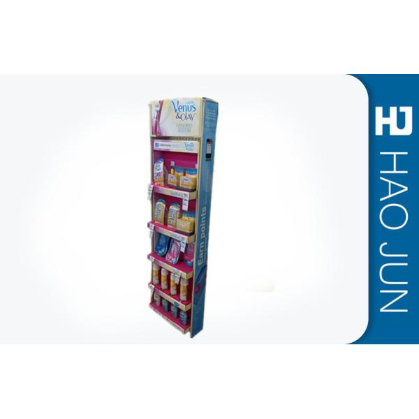 Floor Standing Cardboard Display Stands For Cosmetics , Cardboard Presentation