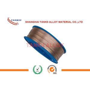 0.83×3.0mm Manganin Flat Wire With bright Color Packed On Bobbin Used For Ammeter Shunts / Resistor for Cryogenic System