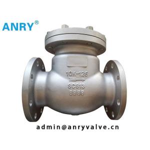 Carbon Steel JIS 10K WCB SUS304 Trim Flanged RF OS&Y BB 10K Swing Check Valve