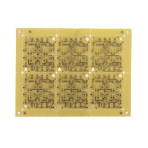 White Legend Yellow Solder Mask FR4 Rigid Single Sided PCB