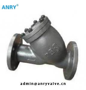 Cheap ANSI Flanged Wye Strainer Cast Steel WCB SS304 CF8M Body  API CE ISO Certification for sale