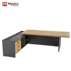 Cheap Support customization Modern Office Boss Table And Chair Combination Large Shift Desk For Single Person for sale