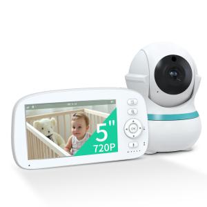 China 5 Inch HD Baby Monitor with 1000ft Range and 360° Camera on sale