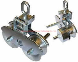 Aluminum Tandem Sheave Stringing Block For Line Fittings With Customization