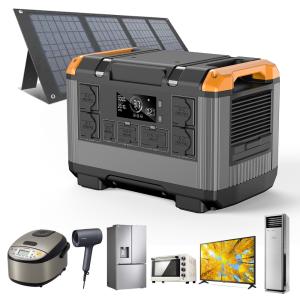 Cheap Emergency Outdoor 2400w Power Station with LiFePO4 Battery Type and Fast Charging Time for sale