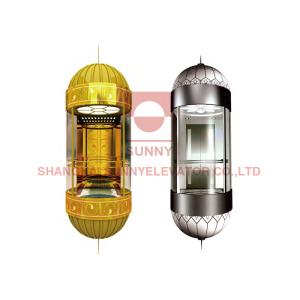 1600kg Sightseeing Panoramic Elevator With Deceleration Device