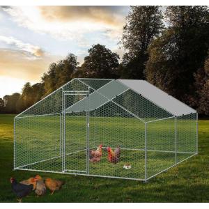 China Steel Walk in Chicken Run Enclosure Rabbit Hutch Poultry Coop Duck House Chicken Cage Coop 4m X 4m X 2m on sale