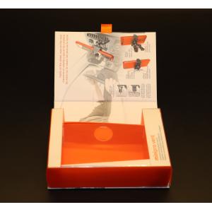 Electronic PET Box Packaging with flap and window CMYK PMS Printing UV print.