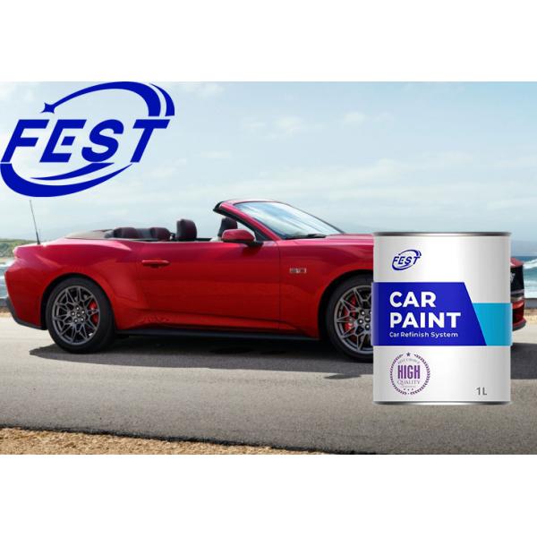 Quality Automotive Body Coating Car Paint 1K Red Solid Color Metallic PU  Topcoat for Refinish Repair wholesale