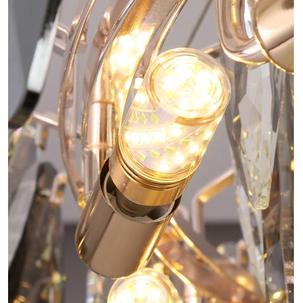 Electroplating Modern Diamond Cut Crystal Chandelier Lights 80*25cm 90*18cm